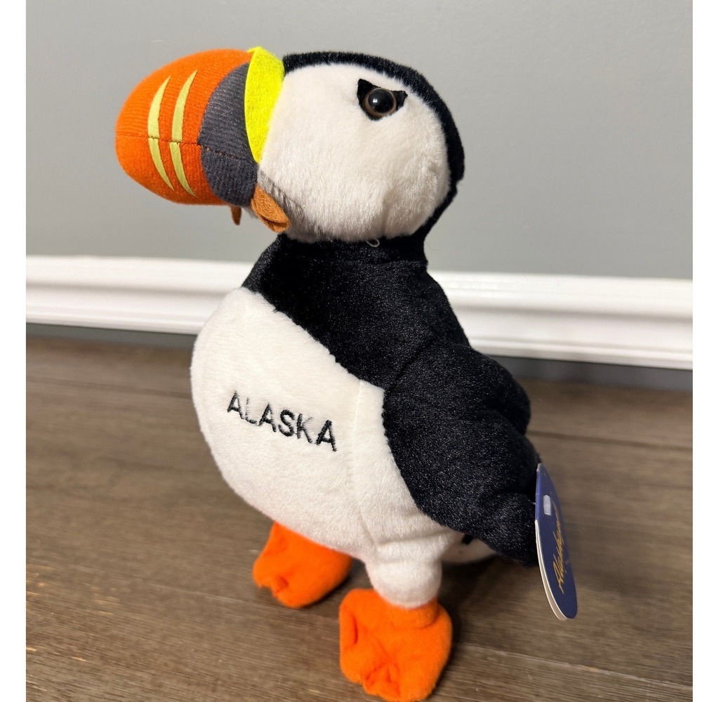 Wishpets Alaskapets Puffy the Puffin Alaska Souvenir Plush Stuffed Animal Toy